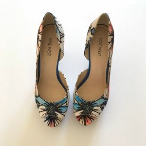Floral Nine West pumps